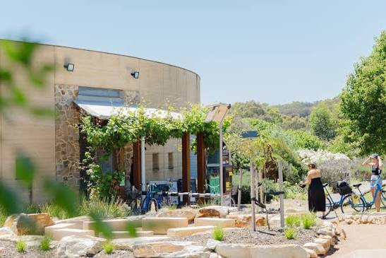 Modern McLaren Vale cellar door with outdoor terrace