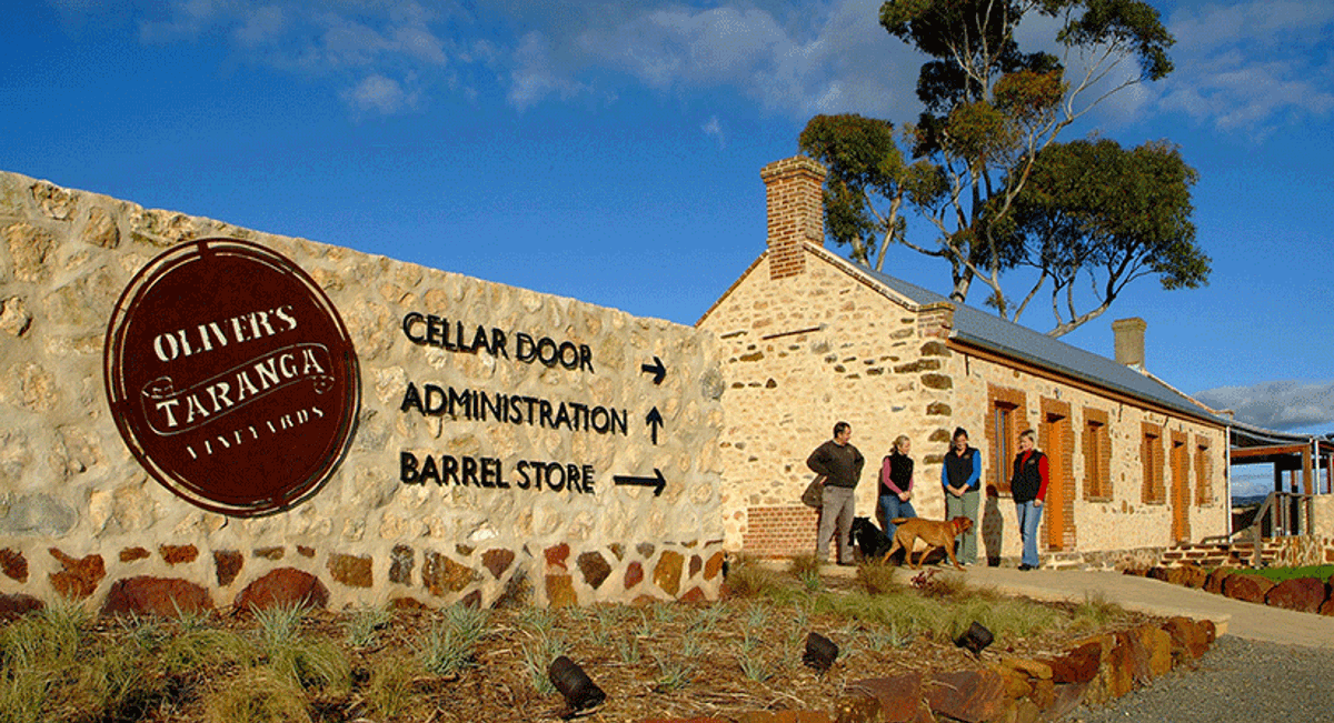 Oliver's Taranga Vineyards cellar door in McLaren Vale, South Australia